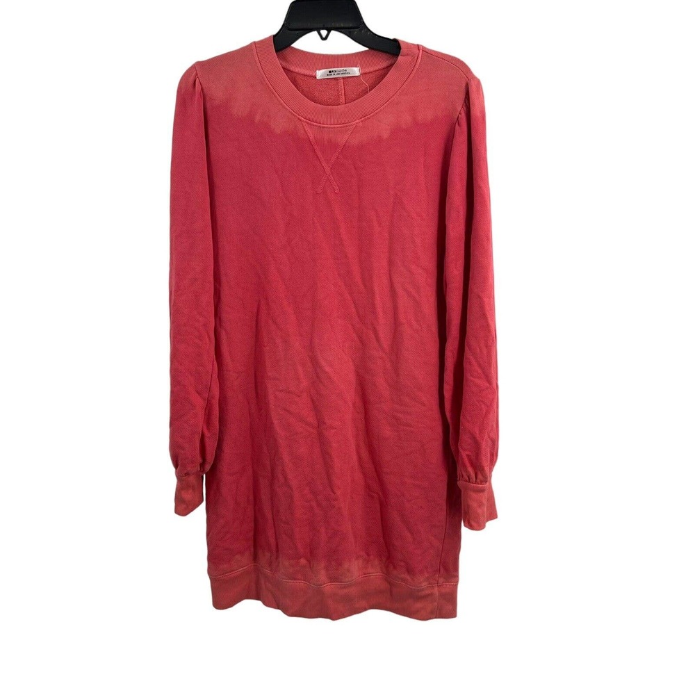 LAMade Pink Long Sleeve Sweatshirt Dress Small New